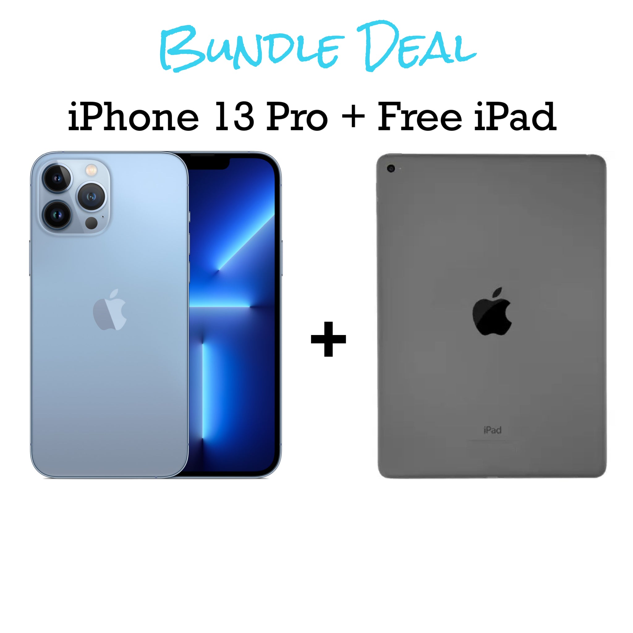 iPhone 13 Pro Unlocked 128gb + Free iPad Bundle (Finance for little as $50 down) - SaveOnCellz