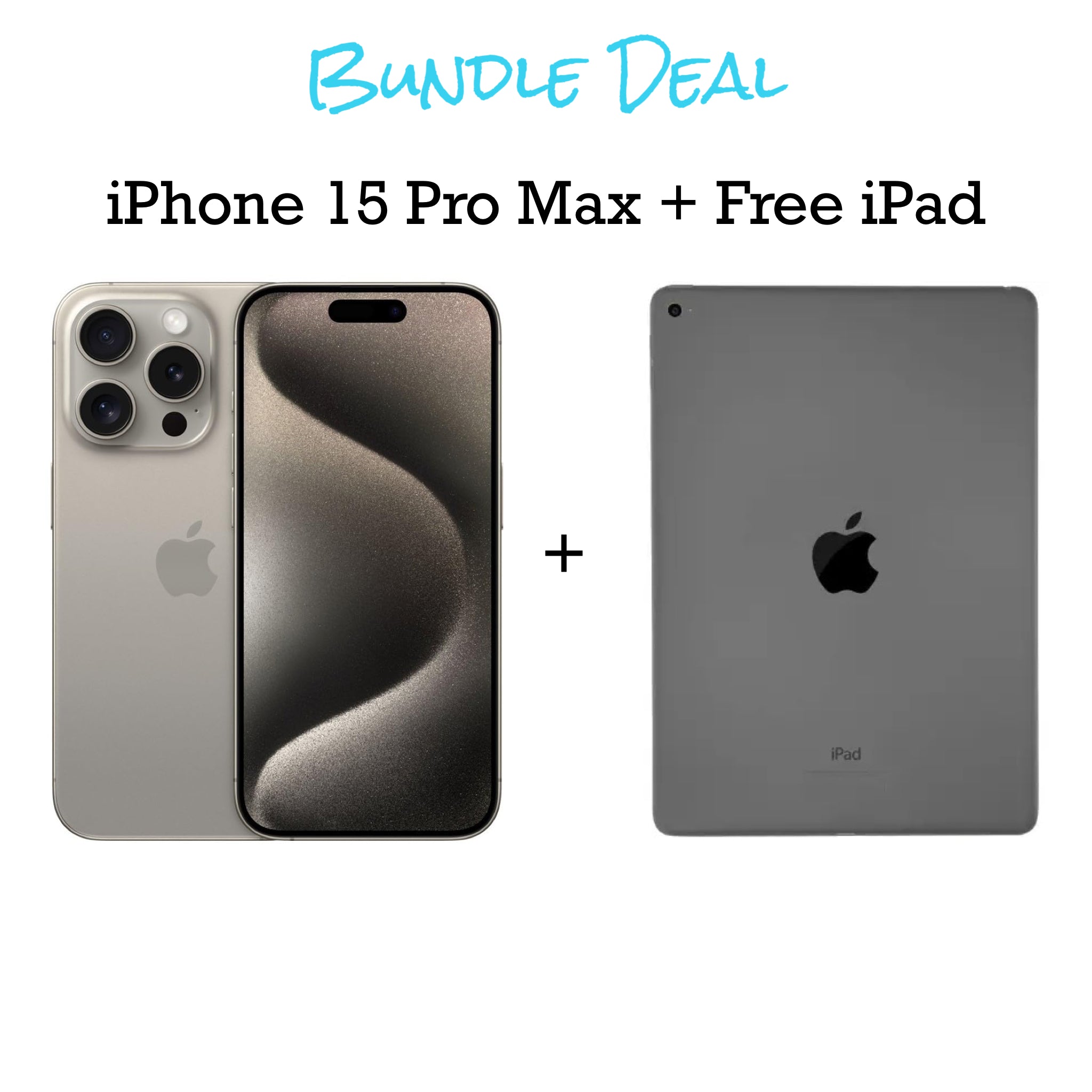 iPhone 15 Pro Max Unlocked 256GB + Free iPad Bundle (Finance for little as $50 down) - SaveOnCellz