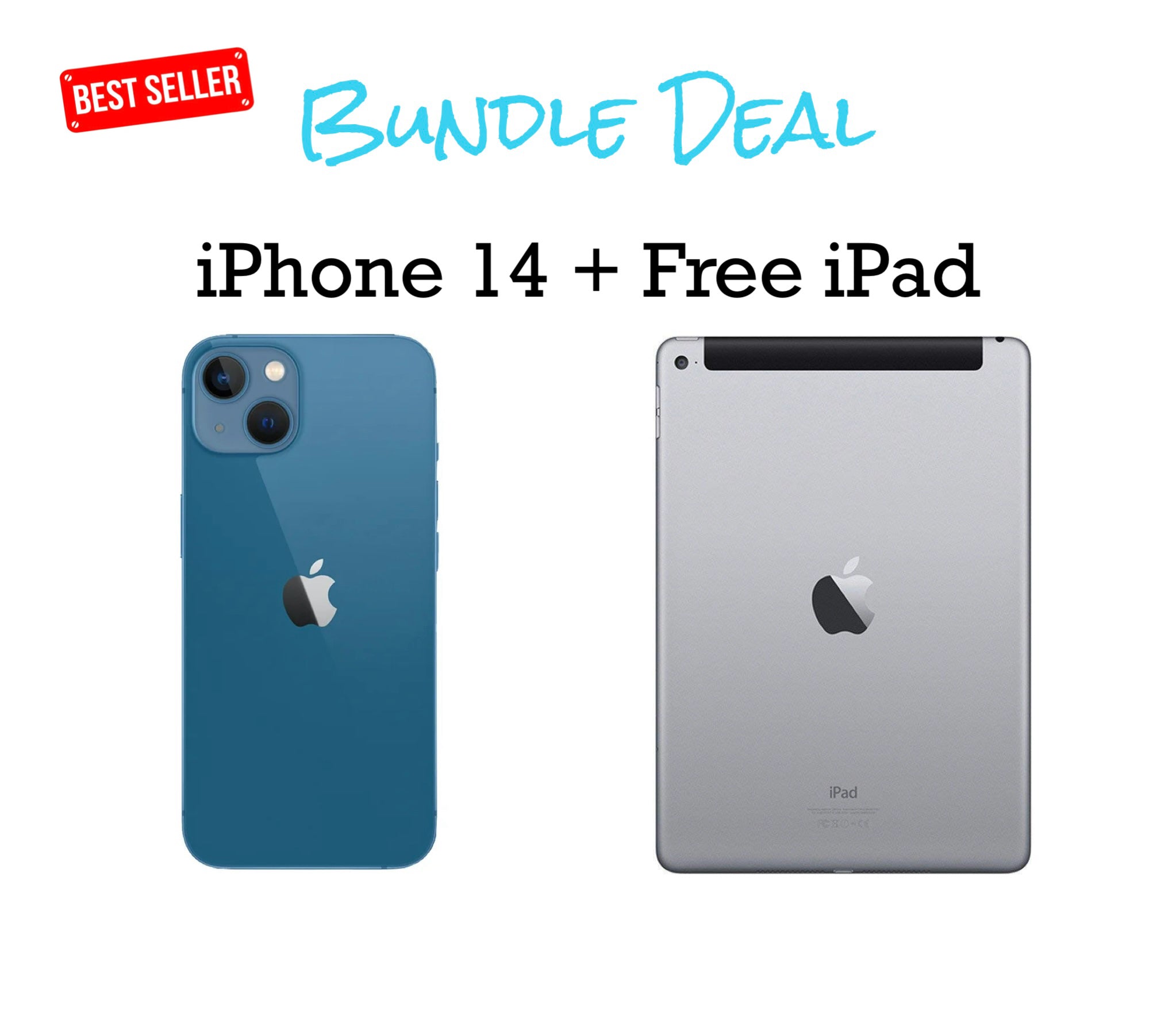 iPhone 14 Unlocked 128gb + Free iPad Bundle (Finance for little as $50 down) - SaveOnCellz