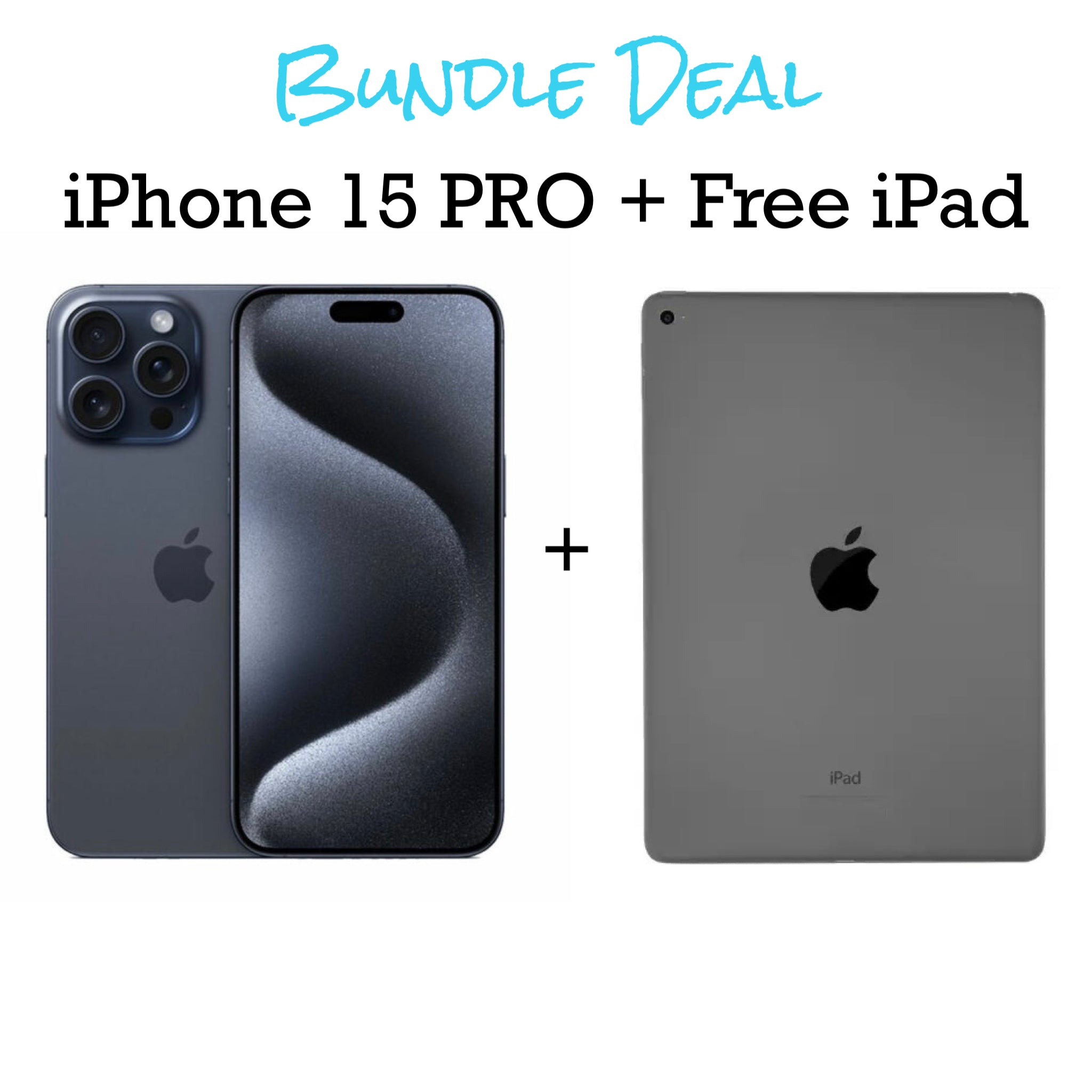 iPhone 15 PRO Unlocked 128gb + Free iPad Bundle (Finance for little as $50 down) - SaveOnCellz