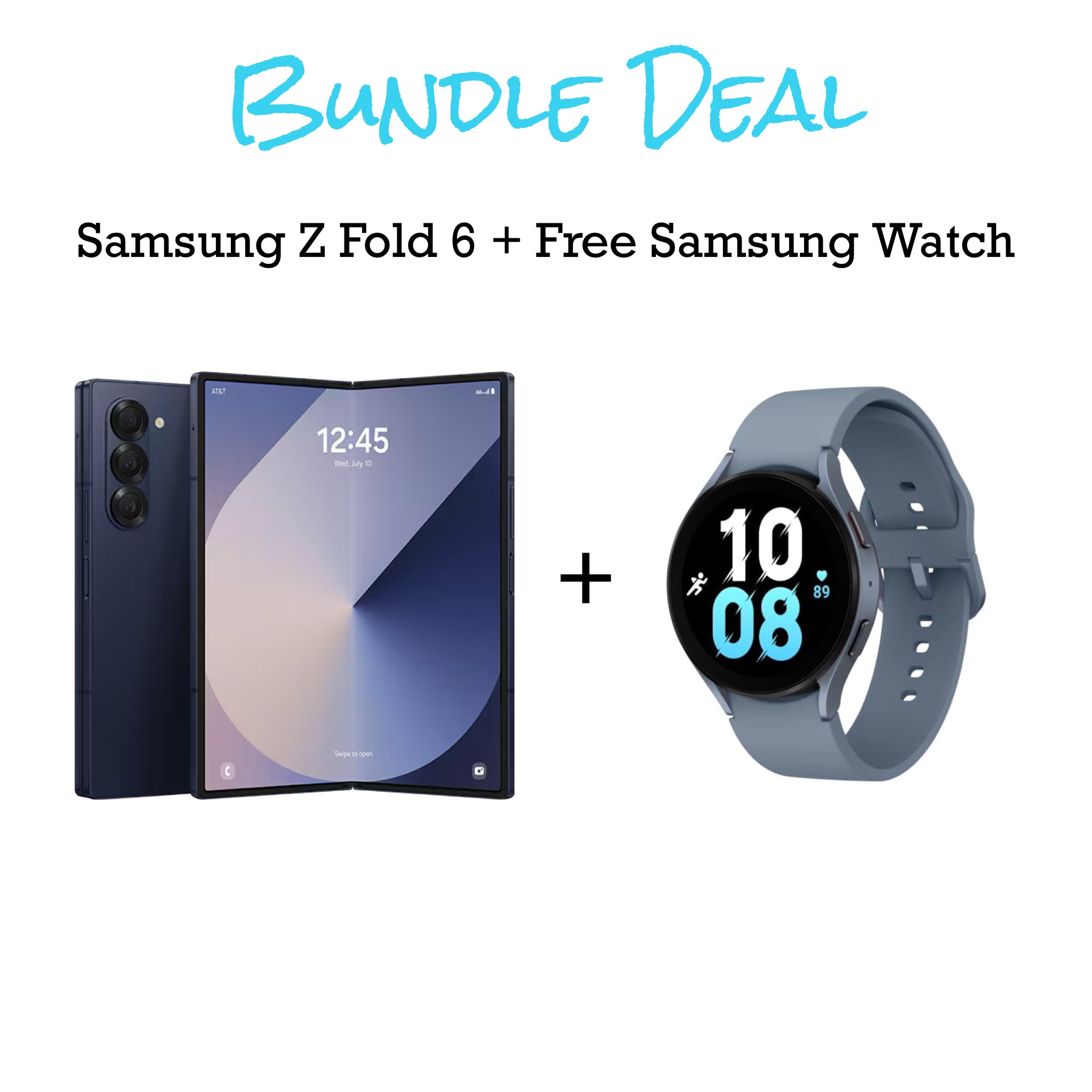 Samsung Z FOLD 6 Unlocked 256gb + Free Samsung Watch Bundle (Finance for little as $50 down)