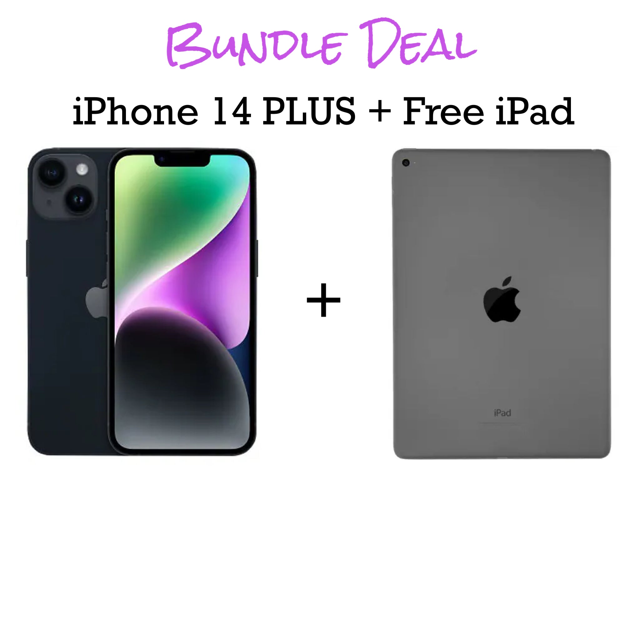 iPhone 14 Plus Unlocked 128gb + Free iPad Bundle (Finance for little as $50 down) - SaveOnCellz