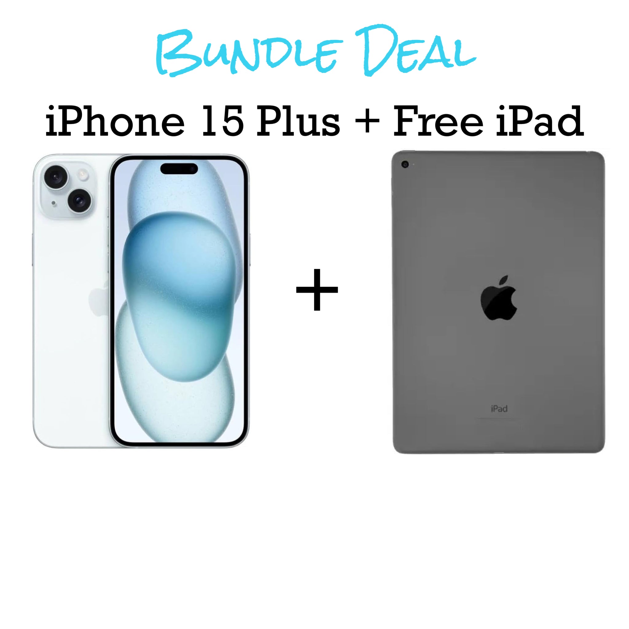 iPhone 15 Plus Unlocked 128gb + Free iPad Bundle (Finance for little as $50 down) - SaveOnCellz