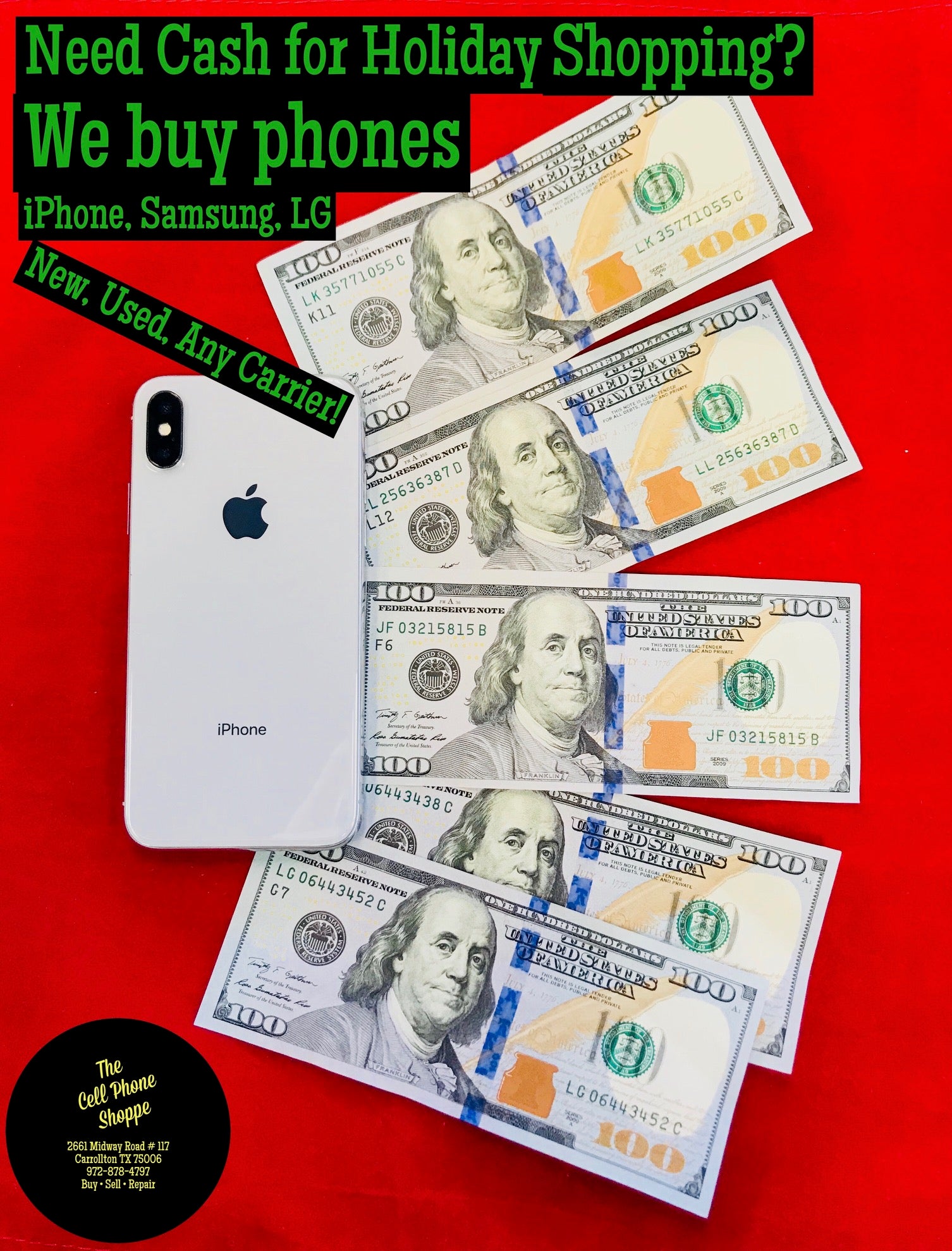 Improvements to our Cell Phone Trade In Program! More Cash for your iPhones and Samsungs In Time For the Holiday Season