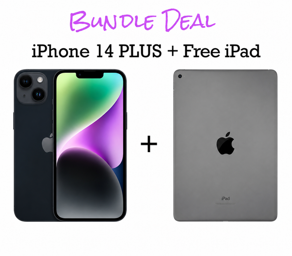 iPhone 14 Plus Unlocked 128gb  + Free iPad Bundle (Finance for little as $50 down)