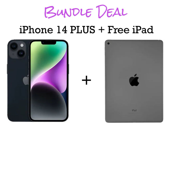 iPhone 14 Plus Unlocked 128gb  + Free iPad Bundle (Finance for little as $50 down)