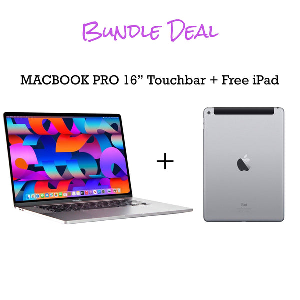 MacBook Pro 16-inch 16GB RAM - 512GB Storage + Free iPad Bundle (Finance for $50 down) - SaveOnCellz